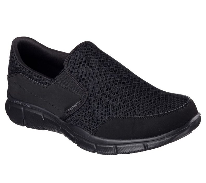 Skechers Equalizer - Persistent - Mens Slip On Shoes Black [AU-XS7393]